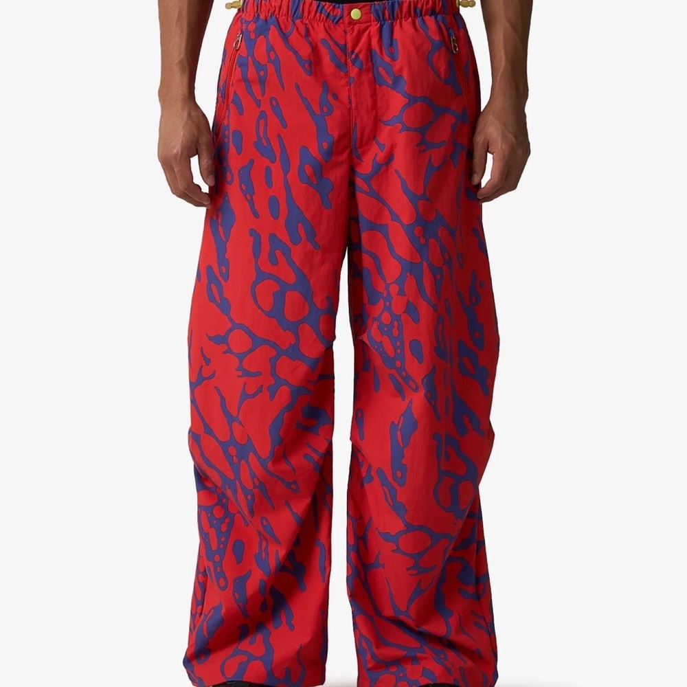 Nike vintage retro animal print graphic y2k loose fit wide baggy pants - Picture 5 of 16